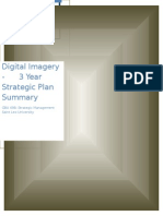 Digital Imagery - 3 Year Strategic Plan Summary - Daniel McLaughlin