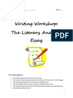 Literary Analysis Essay - Student Packet