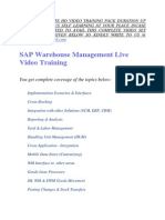 Sap Warehouse Management Training Video Tutorial