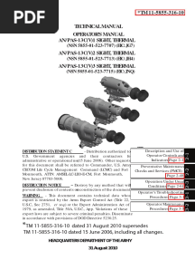 TM 11-5855-316-10 Sight, Thermal, Anpas 13c (V) 1, Anpas 13c (V) 2, Anpas 13c (V) 3 August 2010