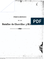 Relación Completa de Las Batallas de Chorrillos y Miraflores Escrita en El Teatro de La Guerra Por El Corresponsal de La Patria. (1881) PDF