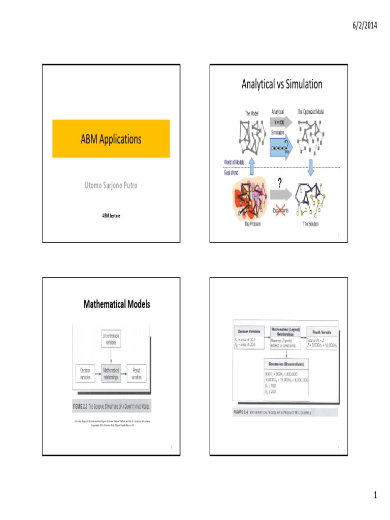 Prospect of Computer Simulation ABM | PDF | Natural Selection | Science