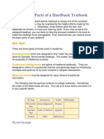 The Basic Parts of A Hardback Textbook