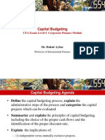 CFA Capital Budgeting