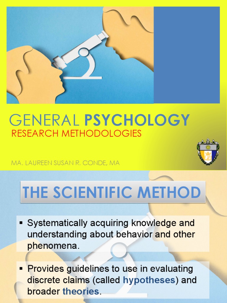 General Psychology: Research Methodologies | PDF | Scientific Control ...