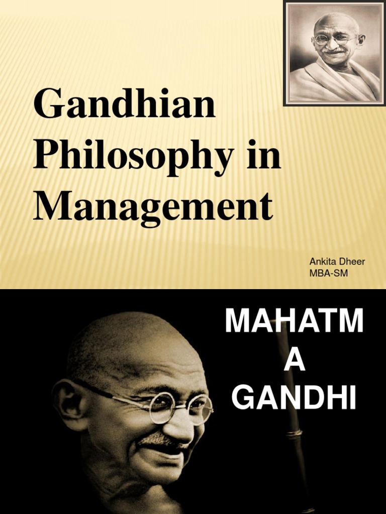 Gandhian Philosophy PDF Mahatma Gandhi Psychological Concepts