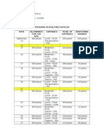 Personal Budgeting Exercise Date Allowance For The DAY Expenses Total of Expenses Additional Savings