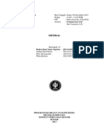 Laporan Praktikum Biokimia TM-11 Mineral