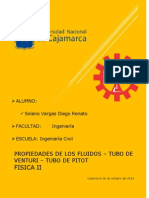 Tarea Propiedades de Los Fluidos Tubo de Venturi y Tubo de Pitot