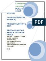 Cable Operating Management System Tybsc (Computer Science) Projectsubmitte Dby: Abeda Inamdar Senior Collage Tybcs
