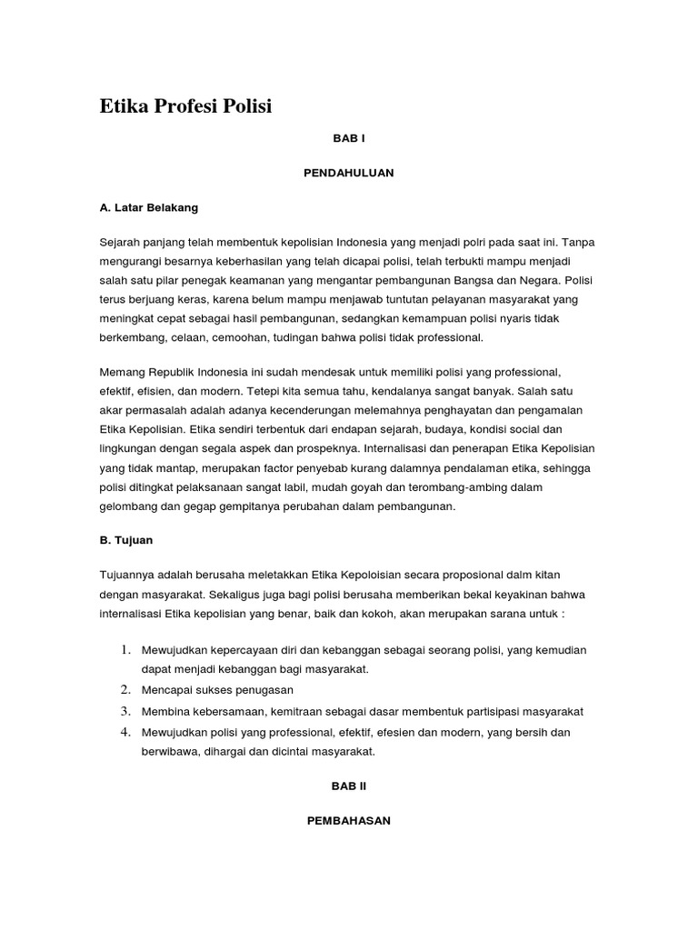 Etika Profesi Polisi Docx