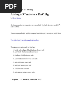 Adding A 3 Node To A RAC 11g: Chapter I - Creating The New VM