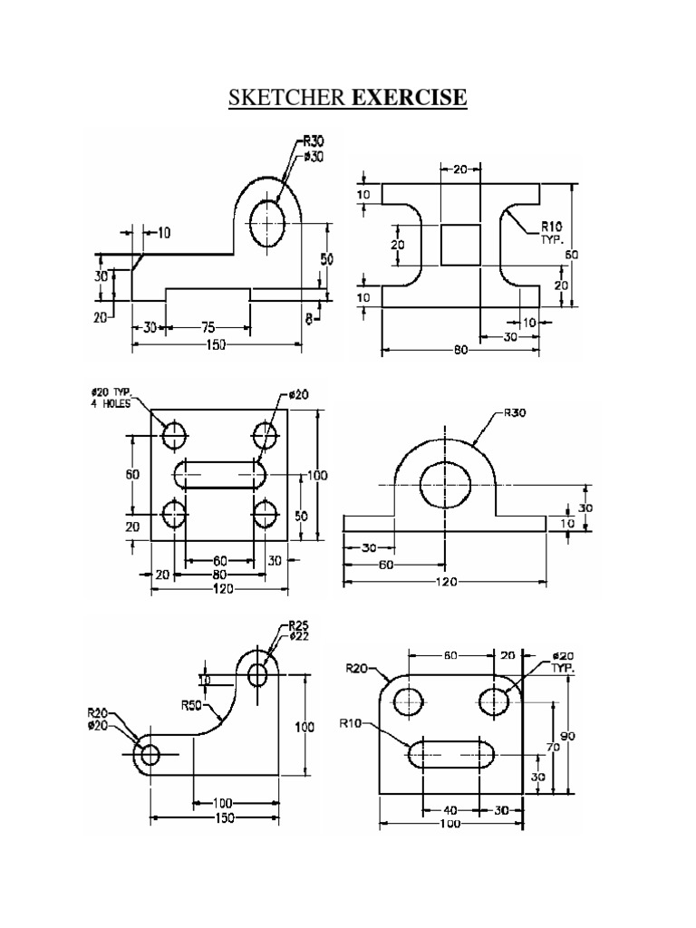 catia v5 drawing for practice pdf