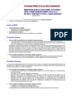 DESC de Psychiatrie de L'enfant Et de L'adolescent