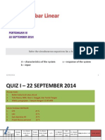 Sistem Aljabar Linear - 12 Sept 2014 - Eliminasi Gauss PDF