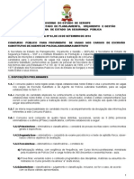 Edital Policia Civil Sergipe 2014 PDF