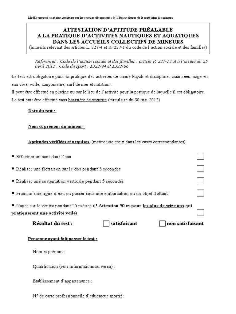 Attestation Test PAN Version 6, PDF, Loisir