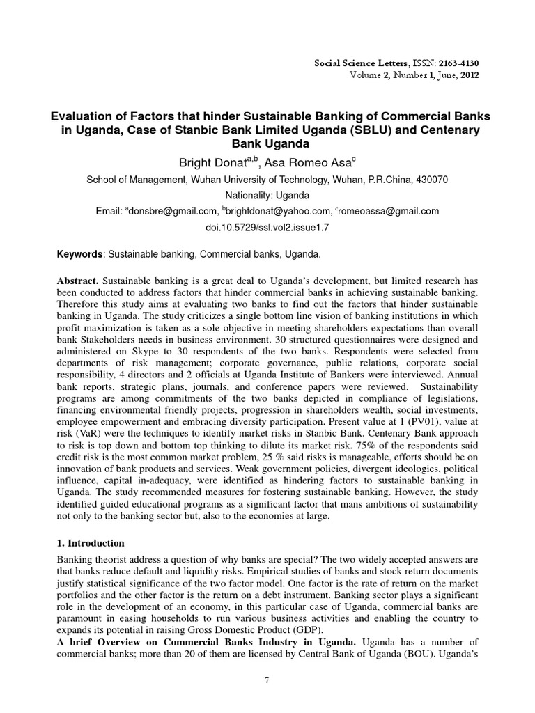 research paper on commercial banking