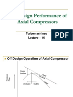 Off Design Performance of Axial Compressors: Turbomachines - 16