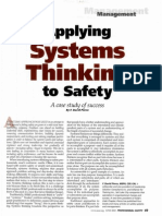 Applying Systems Thinking to Safety