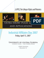 Industrial Affiliates Day 2007 - Ultra-Short Pulse Lasers and Applications