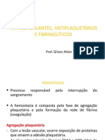 Anticoagulantes, antiplaquetários e fibrinolíticos