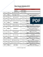 JV Schedule