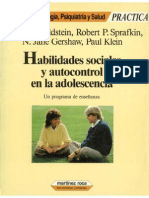 Habilidades Sociales y Autocontrol en La Adolescencia PDF