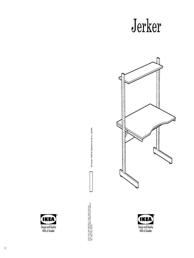 Jerker Desk Manual PDF