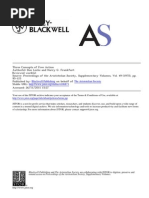 Three Concepts of Free Action by H.G. Frankfurt