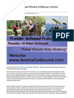 Harga Tiket Tempat Wisata Di Malang Arema Outbound