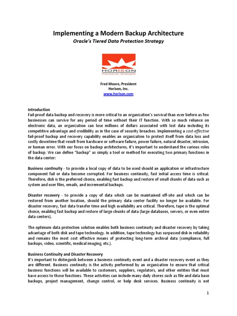 Modern Backup Arch 1933021 | PDF