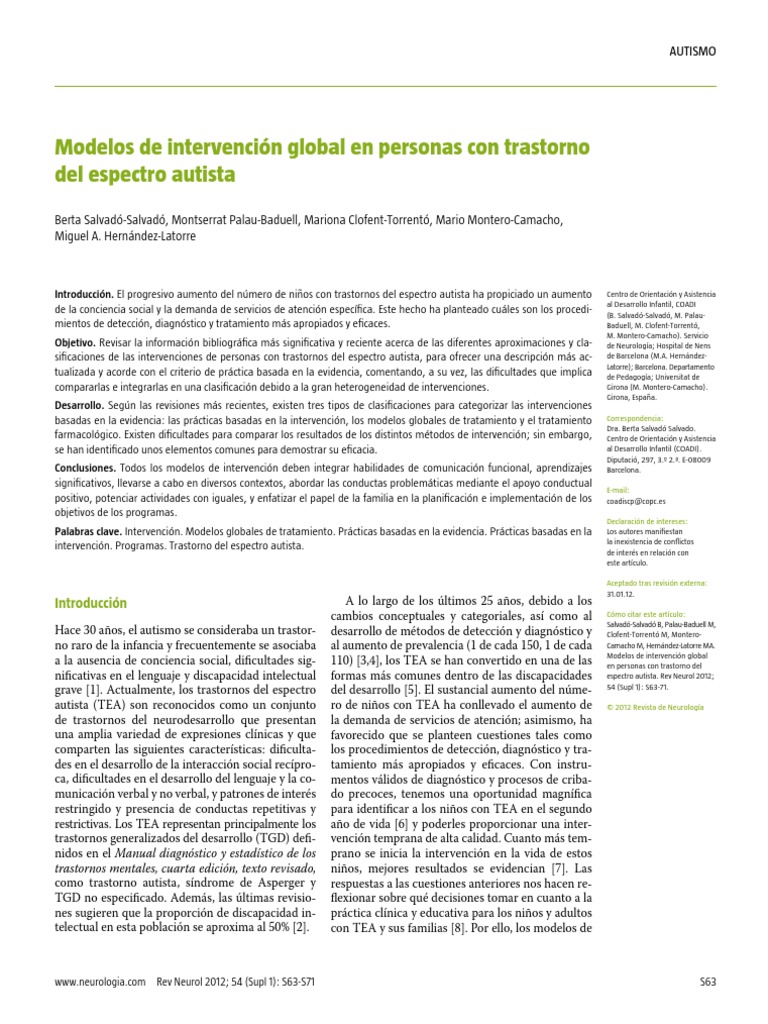 Tea - Modelo de Intervención PDF | PDF | Adultos | Acción (filosofía)
