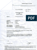 Pull-Off Adhesion Tester Calibration Test Report CM-16563