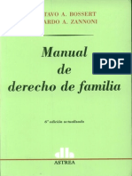 Manual de Derecho de Familia - Gustavo Bossert y Eduardo Zannoni PDF