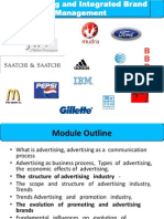 Advertisement and Integrated Brand Management Module 1