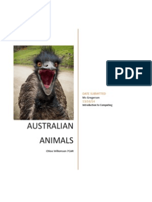 Indigenous vold nåde Willemsen Chloe Australian Animals | PDF | Koala | Conservation