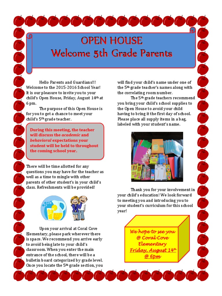 Open House Newsletter PDF
