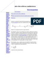 Fuerza Entre Dos Esferas Conductoras PDF