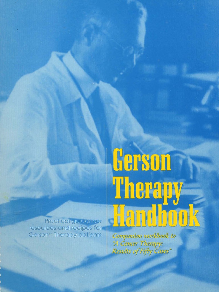 Gerson Therapy Handbook5thRevision PDF PDF Nutrition Diet & Nutrition