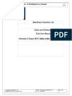 Mandhana Industries LTD.: Sales & Distribution User Manual