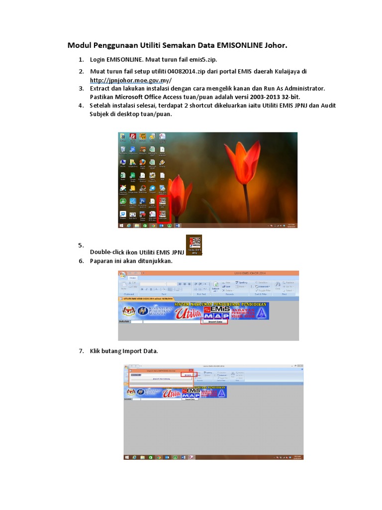 Manual Utiliti Emis 2014 | PDF