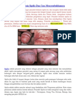 Gejala Penyakit Kelamin Sipilis Dan Cara Menyembuhkannya