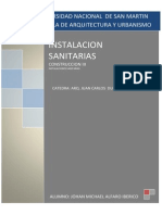 Instalaciones Sanitarias Informe PDF
