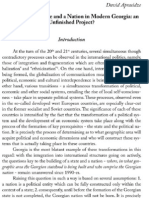 David Aprasidze - Formation of A State and A Nation in Modern Georgia: An Unfinished Project?