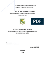 Licenta DreSTUDIUL COMPONENTELOR DE PRODUCŢIE, CALITATEA RECOLTEI ŞI EFICIENŢA ECONOMICĂ LA GRÂU