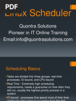 Linux Scheduling Presented by Quontrasolutions