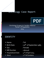 Oncology Case Report Fibrosarcoma Left Femur