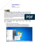 Membuat Partisi Pada Windows 7