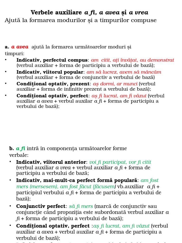 Verbe Auxiliare | PDF